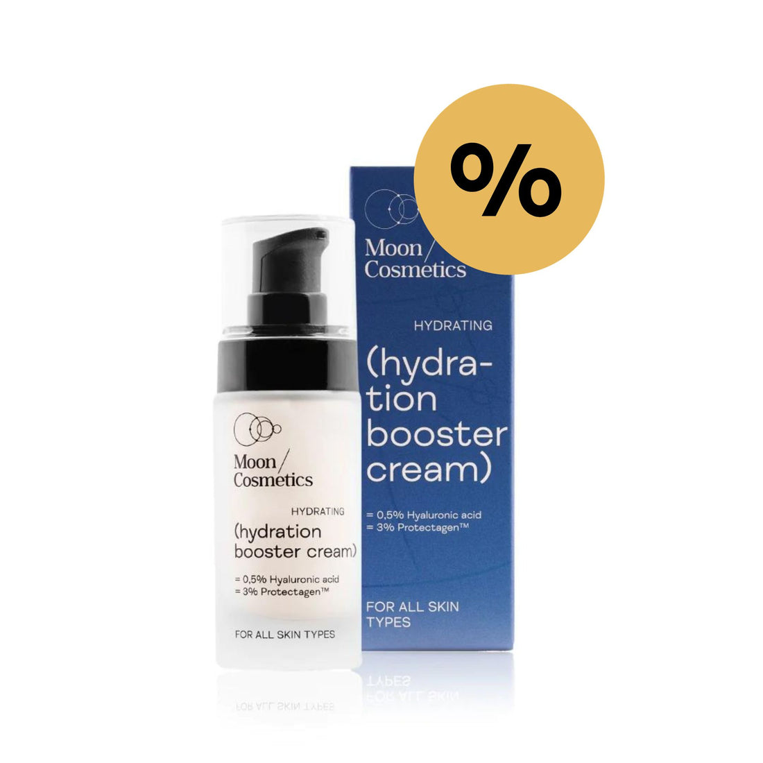 Intensyviai drėkinantis veido kremas buteliuke | Moon Cosmetics