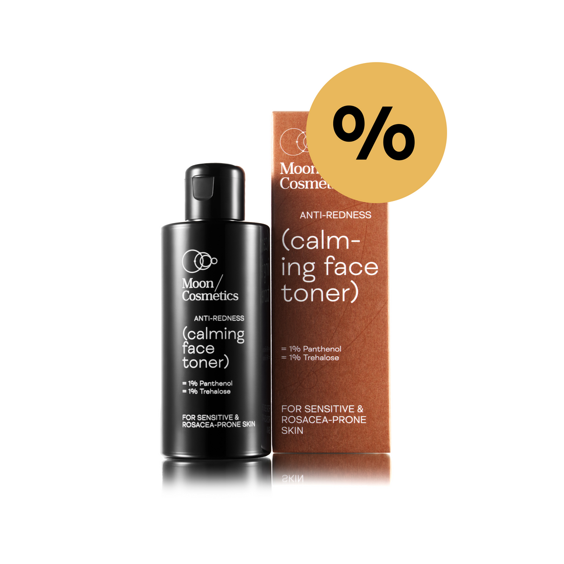 Veido tonikas nuo raudonio buteliuke | Moon Cosmetics