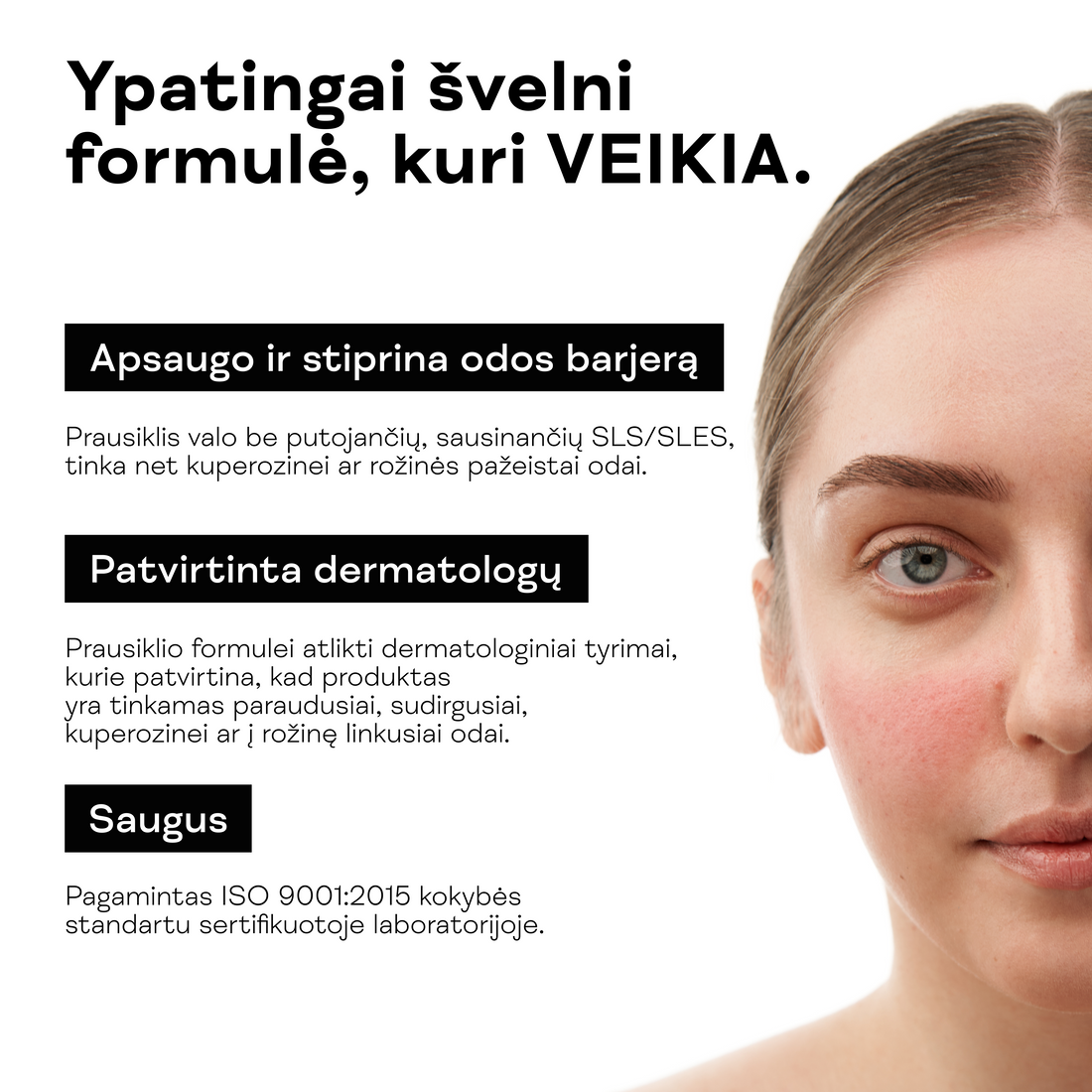 Prausiklis nuo raudonio