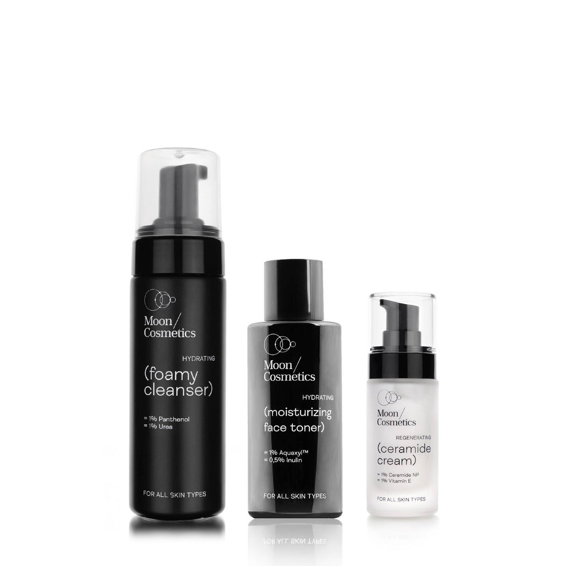 MINI rinkinys brandžiai odai buteliukuose ir indelyje | Moon Cosmetics