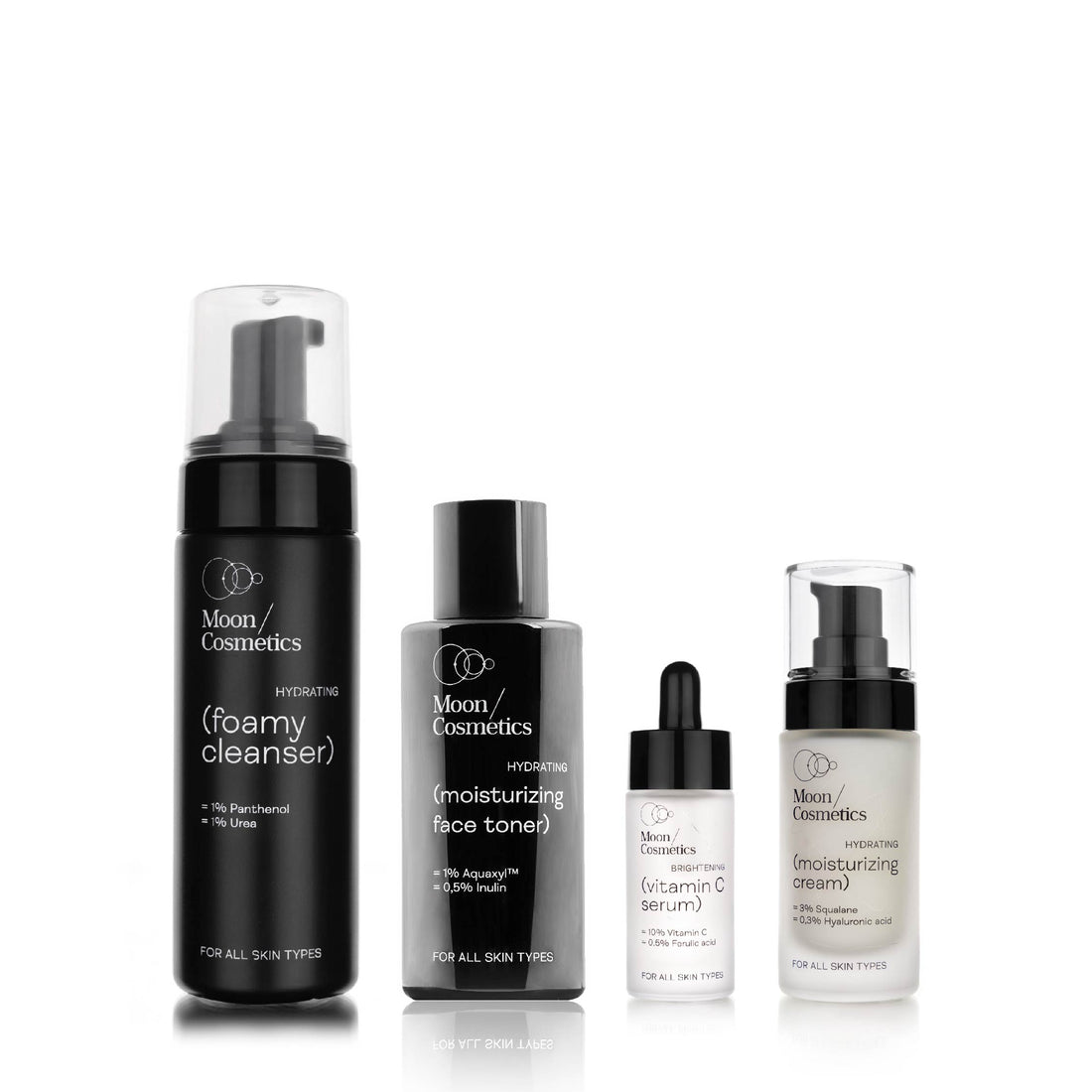 Rinkinys pigmentuotai odai buteliukuose | Moon Cosmetics