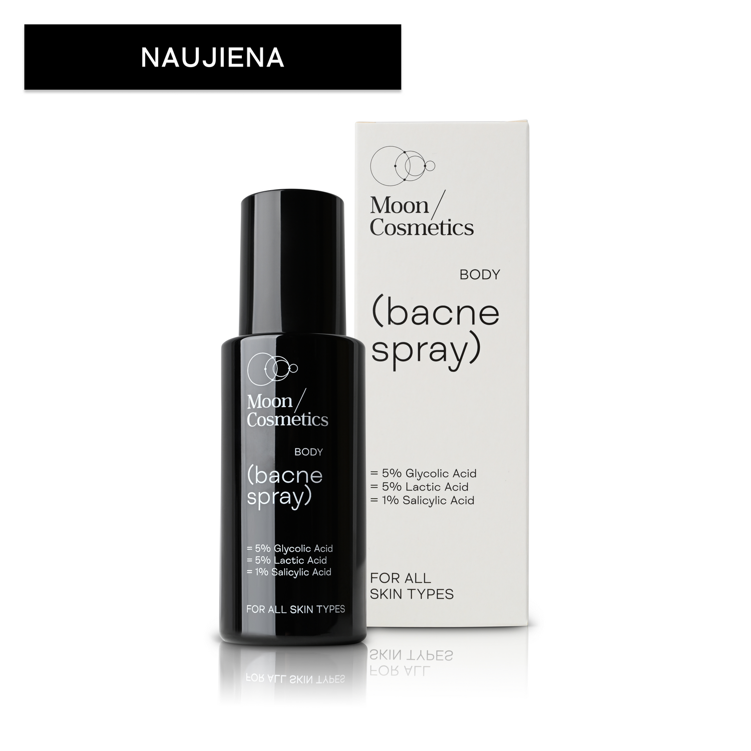 Rūgštinis odos purškalas nuo spuogų