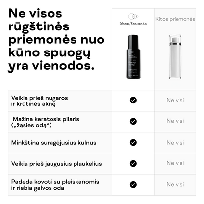 Rūgštinis odos purškalas nuo spuogų