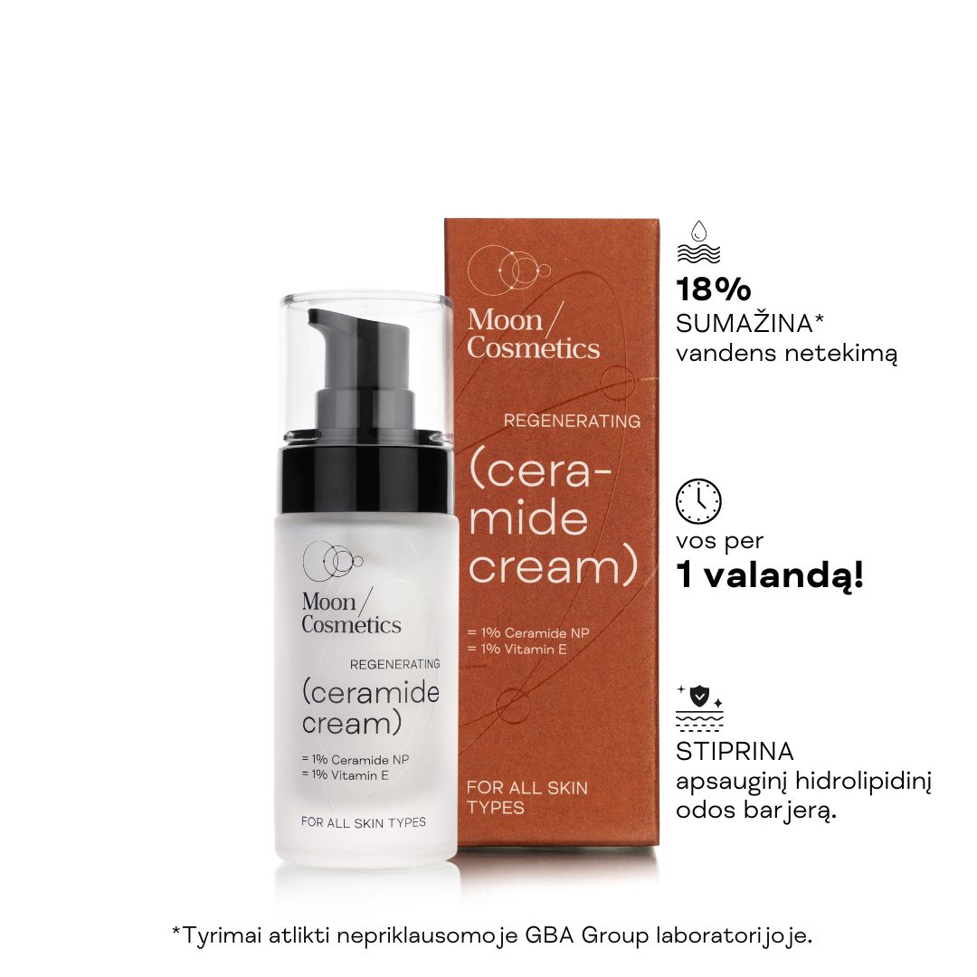 Maitinamasis veido kremas su keramidais buteliuke | Moon Cosmetics