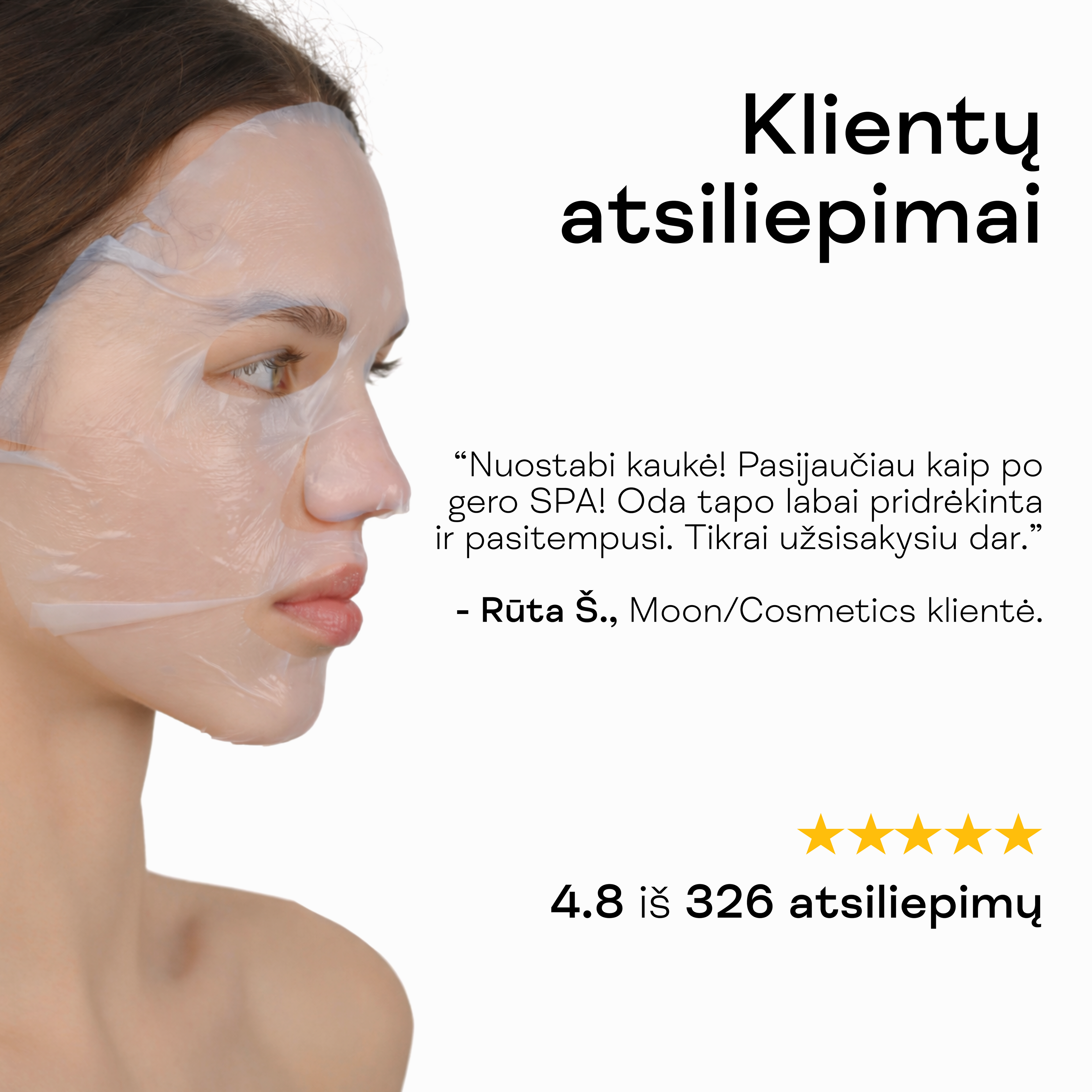 Drėkinamoji lakštinė veido kaukė