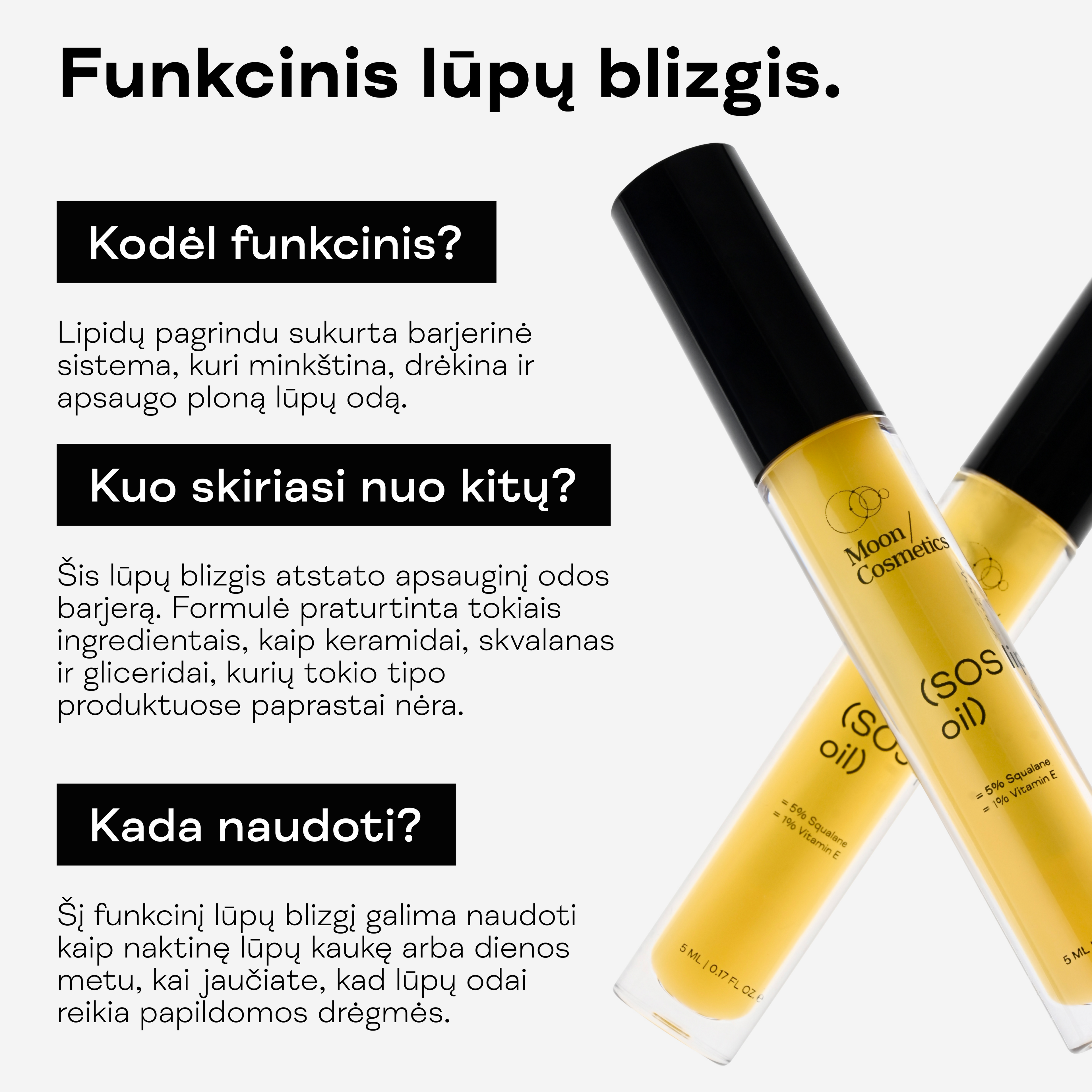 SOS lūpų blizgis
